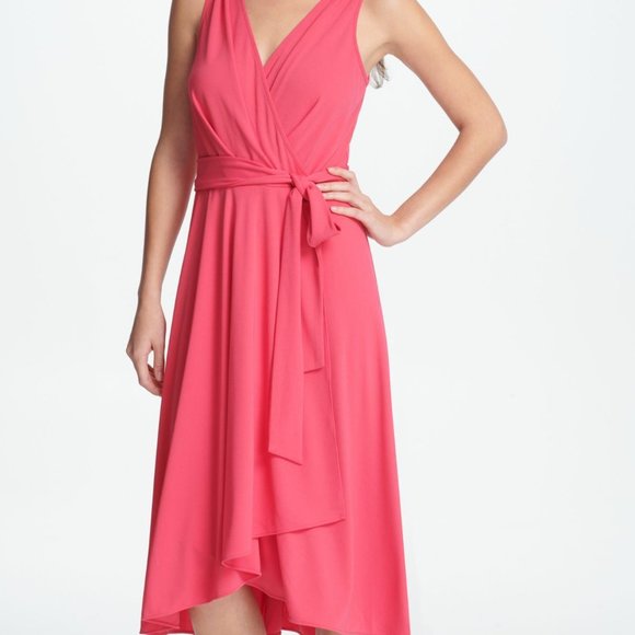 Brand New DKNY faux-wrap midi dress - Picture 1 of 10